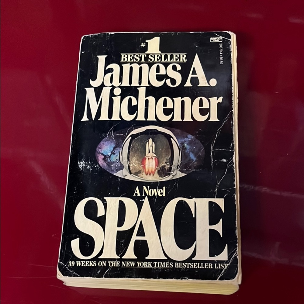 James A. Michener's Space Paperback Historical Fiction Book Novel Rocket Science